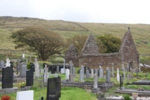 ruins and gravestone ireland
