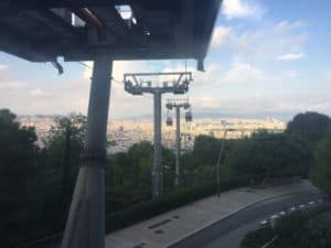 Cable Car Barcelona View Montjuic