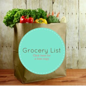 free Happy Healthy Caregiver grocery list