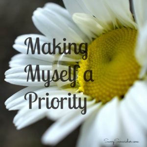 making myself a priority