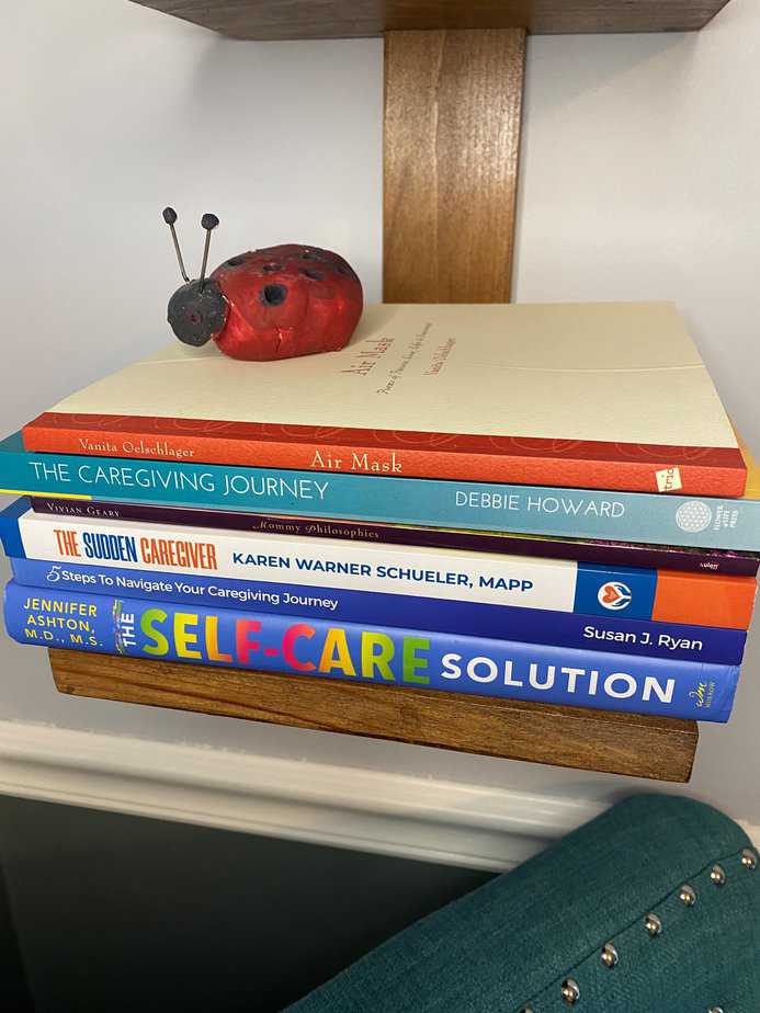 Self-care and caregiving book haul