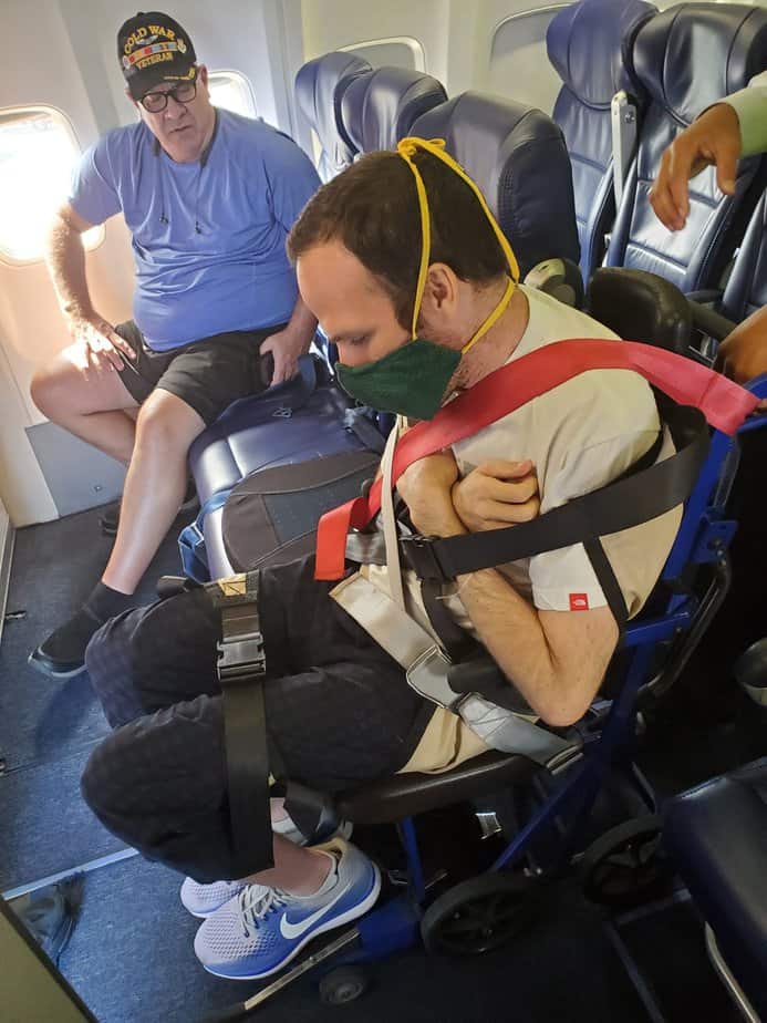 What it's like to fly with my brother, a quadriplegic