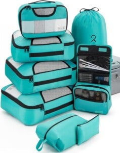 Veken 8 Set Packing Cubes for Suitcases