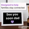 Memoryboard Message Memoryboard message says See you soon dad