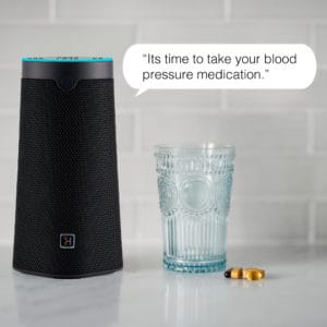 WellBe Virtual Health Assistant Smart Speaker medication reminder