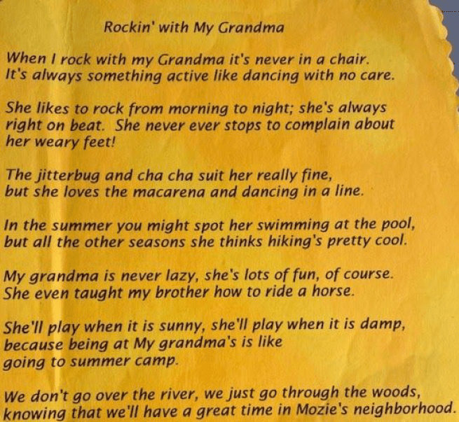 Granddaughter poem
