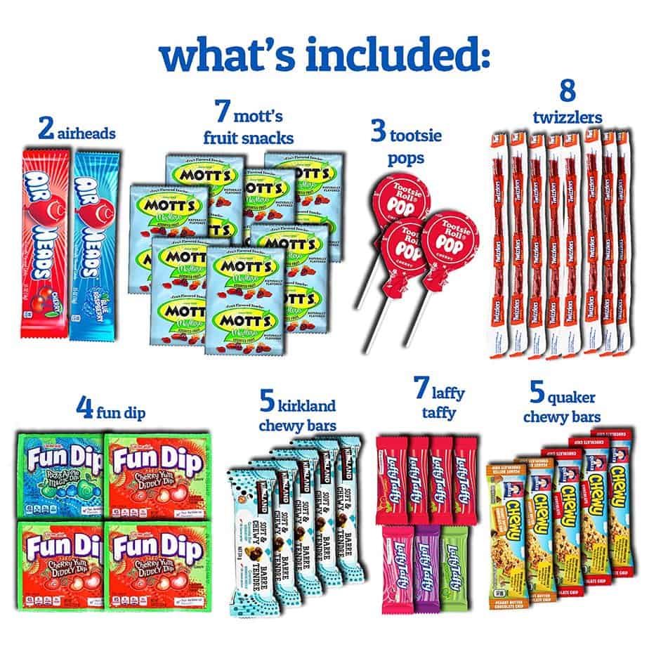 CraveBox Care Package (60 Count) Snacks Food Happy