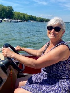 Susie on the boat