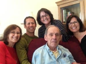 tara and her family with dad with Alzheimers