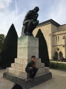 Rodin Museum Thinker statue Paris September