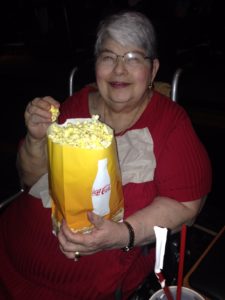 aging activity taking mother to movie