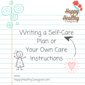 self care plan template