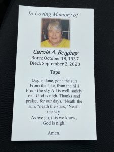 mom prayer card